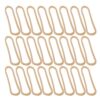250pcs Orange Rubber Bands 220℃ Heavy Duty Heat Resistant