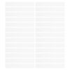 250pcs White Money Straps Self Adhesive Offset Paper Writable Bands