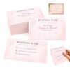 250 Pink Loyalty Punch Cards, Personalized for Small Business, 2.9 x 2 in