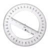 25cm Round Protractor Ruler Math Measuring Tool Full Center Angles Math