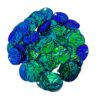 25 mm Mango Model Sequin, Flat Round Sequin Paillettes, 30 Grams, 100 Pcs, Hole 4 mm, Sequin Beads for Crafts, Holg. Blue-Green
