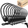 25 Pack Bulk Headphones for Classroom,Wired Kids Headsets for School Students K-12,Affordable Classroom Earphones,Black On-Ear Headphones with 3.5mm Plug,Perfect for Schools/Libraries/Museums(YS102)