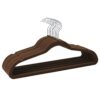 25 Pack Slim Velvet Suit Hangers with Clips, Non Slip Clothes Hangers
