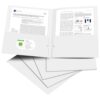 25 Pack White Double‑Pocket Glossy Folders for School, Office & Business
