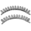 25pcs Stainless Steel Bill Fixing Clip for Office Paper Organization