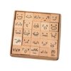 25Pieces Wood Decorative Stamp Background Decoration Stamp Flower Butterfly Theme for Card Making Journaling Journal Accessory