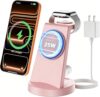 25W MagSafe Charging Station, 3-in-1 Magnetic Wireless Charger for Apple