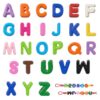 26 Pcs Large Letter Beads Bubble Chunky Letter Beads Acrylic Colorful DIY
