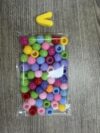 26pcs Large Letters Beads V with Acrylic Round Bead
