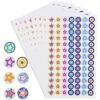 2730 Count Teacher Star Reward Stickers for Kids and Students, Small Sticker for Behavior Chart, Classroom Supplies, 30 Sheets, Assorted Designs