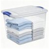 27 Quart Clear Latching Storage Bin with Lid