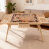 27" Tall Wooden Puzzle Table for 1500 Pieces with 5 Drawers