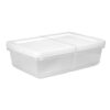 28QT Clear Stackable Under Bed Storage Bins with Lids, BPA-Free, 2 Pack