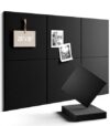 28" x 18" Felt Bulletin Board Tiles, Solid-Tile, Black