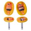 2 Pack Boy & Girl Floating Pool Thermometer with String