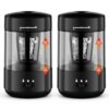 2 Pack Electric Pencil Sharpener for Classroom, Fully Automatic, Black