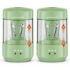 2 Pack Electric Pencil Sharpener for Classroom, Fully Automatic, Green