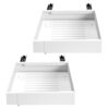 2 Pack Pull Out Cabinet Organizer Expandable Width 12-20in No Drill Roll