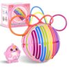 2 Pack Sensory Activity Ball for Kids Adults, Sensory Fidget Toy for Autism ADHD Tools with 20 Strings, Stress Relief, Pink Travel-Friendly Toy for Kids 5-7 8-12