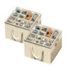 2 Pack Shoe Storage Organizer for Closet, Shoe Box Storage Containers with Clear Cover and Reinforced Handles, Fits up to 16‑32 Pairs, Beige