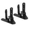 2 Pairs Black Iron Pegboard Desk Mount Bracket, No Drill