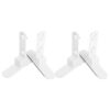 2 Pairs No Drill Pegboard Tabletop Stand Iron Bracket