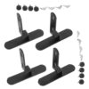 2 Pairs Pegboard Desk Mount Table Side Bracket, No Drill Iron Stand