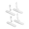 2 Pairs Pegboard Support Bracket Desk Stand No Drill, Iron White