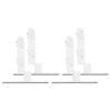 2 Pairs Pegboard Support Stand No Drilling Tabletop Shelf Bracket