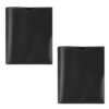 2Pcs 3 Prongs File Bag with Two Pocket Letter Size Document Organiser with Clear Front Pocket for School Supplies Report Organiser