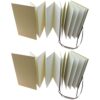 2 Pcs A5 Accordion Sketchbook, Foldable Artist Journal with 38 Pages, Double Sided Watercolor and Drawing Paper, Ideal for Stamps, Creative Records, Art Projects, and Scrapbooking