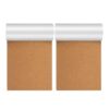 2pcs Adhesive Cork Roll Bulletin Board for Walls, 600x300x2mm