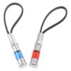 2pcs Anti Static Keychain Metal Portable Discharger for Automobiles