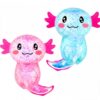 2pcs Axolotls Sensory Fidget Toy Sensory Squeeze Toy for Stress Relief, Soft Squeeze Decompression Dough for Adults Classroom Prizes & Party Favors (colorful-2pcs-A)