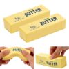 2 PCS Butter Squishy – Slow Rising Squishy Butter Stick, Realistic Food Fidget Toys, Stress Relief & Anxiety Relief, Soft PU Material, Portable 5.5 Inch Squeeze Toys for Office & Home