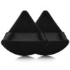 2 PCS Cosmetic Powder Puffs, Washable Triangle Shape Powder Puff, Reusable Soft Sponge Powder Puff Pad