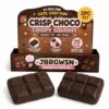 2Pcs Crispy Chocolate Bar Squishy Toys Fake Non‑Edible Simulation Food Squeeze Fidget Toy Soft Slow Rising Sensory Squishies for Stress Relief Party Favors Gifts for Kids and Adults