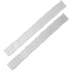 2 Pcs Deckle Edge Ruler, 8.5 Inch Wavy Measuring Tool for Paper Tearing, Metal Craft Ruler with Jagged Irregular Edges, Cutting Paper Ruler for Card Making Scrapbooking DIY Art Projects