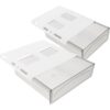 2pcs Desk Hidden Drawer Organizer Box with Large Capacity