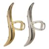 2 Pcs Dolphin Hair Clip Set, Gold & Silver Metal Wave Claw Clips for Women