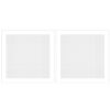 2Pcs Empty Diamond Art Painting, Canvas 25x25cm for Art Crafts Accessories