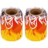 2 Pcs Fire Bulletin Board Border, 32.8 ft, 10 m Red Orange Burning Fire Shaped Die Cut, Copperplate Sticker, for Classroom Chalkboard, Party Decorations, School, Back to School Events