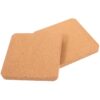2pcs Frameless Cork Board Message Board for Notes and Pins, 6x6 Inch