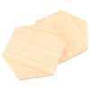 2pcs Hexagon Wood Board for DIY Art Craft Home Ornaments