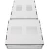 2pcs Home under Desk Drawer Organizer Box with Large Capacity White