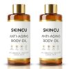 2pc Skincu Anti-Aging Body Oil for Skin Tightening, Lightweight, Non-Greasy Moisturizer for Deep Hydration & Firming Support – Fast-Absorbing Glow Oil for Face, Arms, Belly & Feet – 100ML