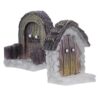 2pcs Miniature Resin Fairy Garden Window Decor for Garden and Bonsai
