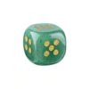 2Pcs Natural Gemstone Dice, 16mm Crystal D6 Mahjong Dice Set