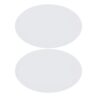 2 Pcs Oval Cotton Canvas Board for Hobbyists and Students