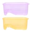2pcs Plastic Turtle Habitat Tank with Basking Platform for Tortoises